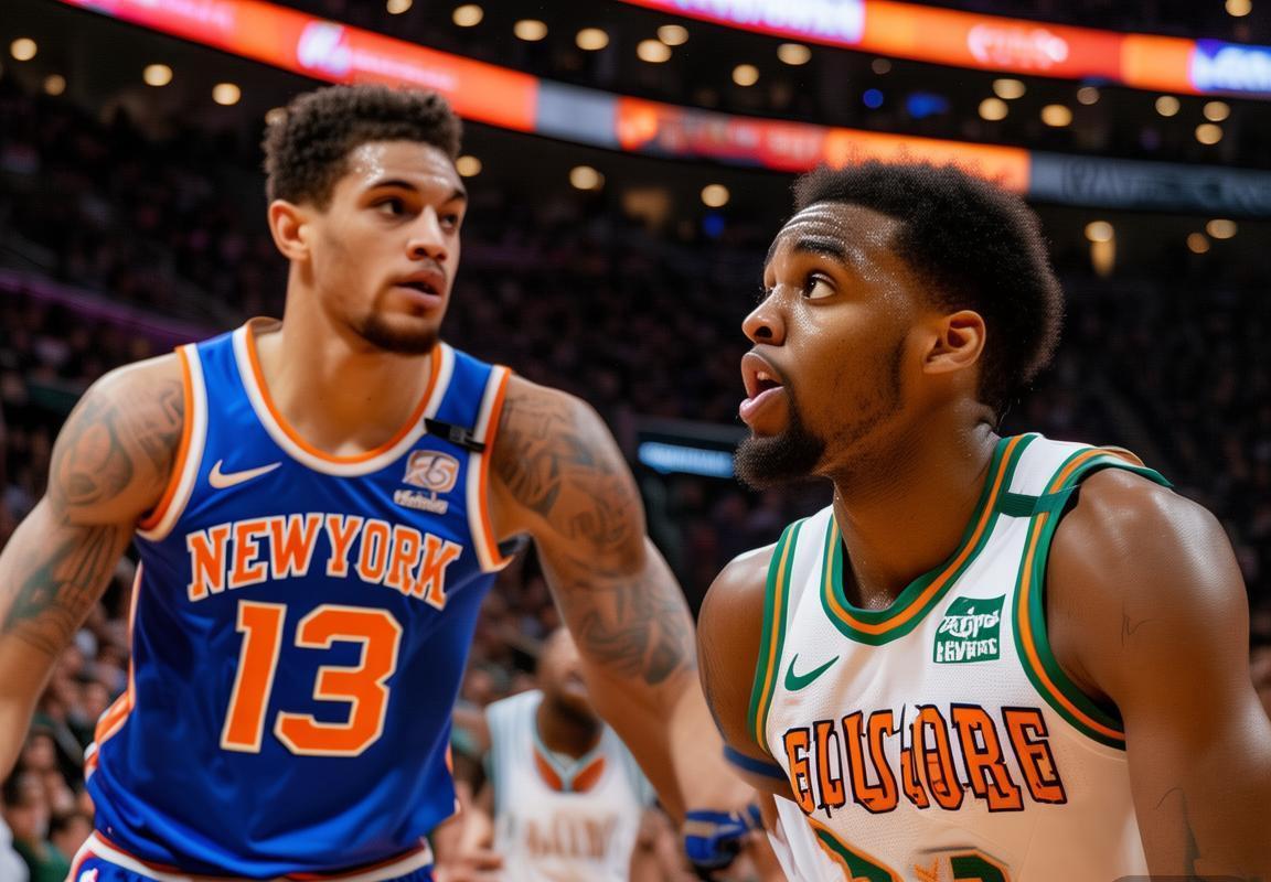 尼克斯vs凯尔特人东部强强对话：布伦森对决塔图姆，胜负悬念留至最后一刻